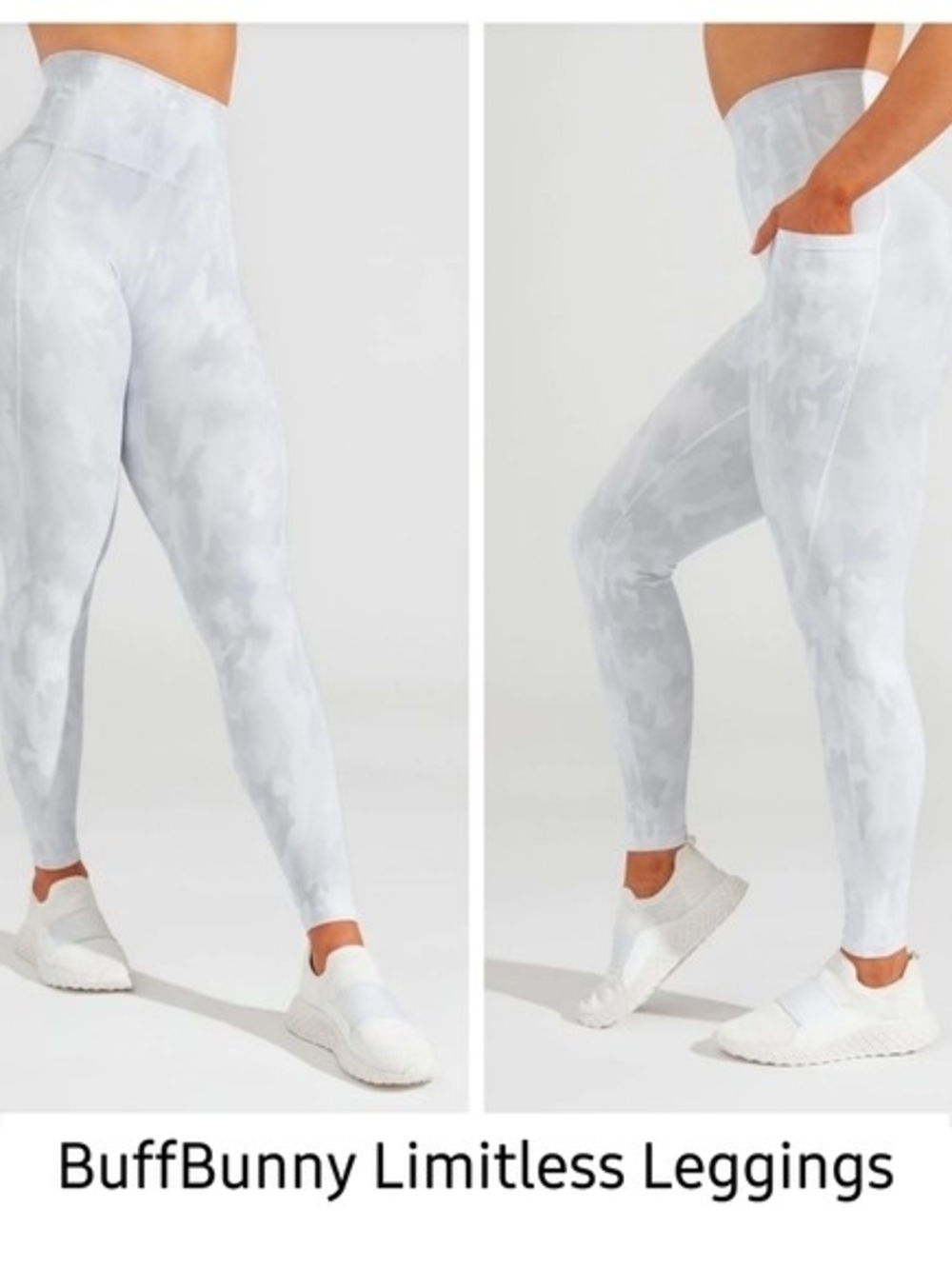 BuffBunny Limitless White Camo High-Waist Leggings